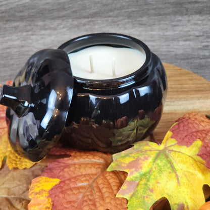 Glass Pumpkin Candles